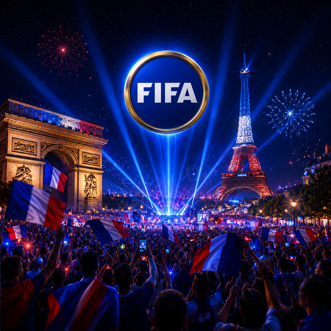 France fans celebrating
