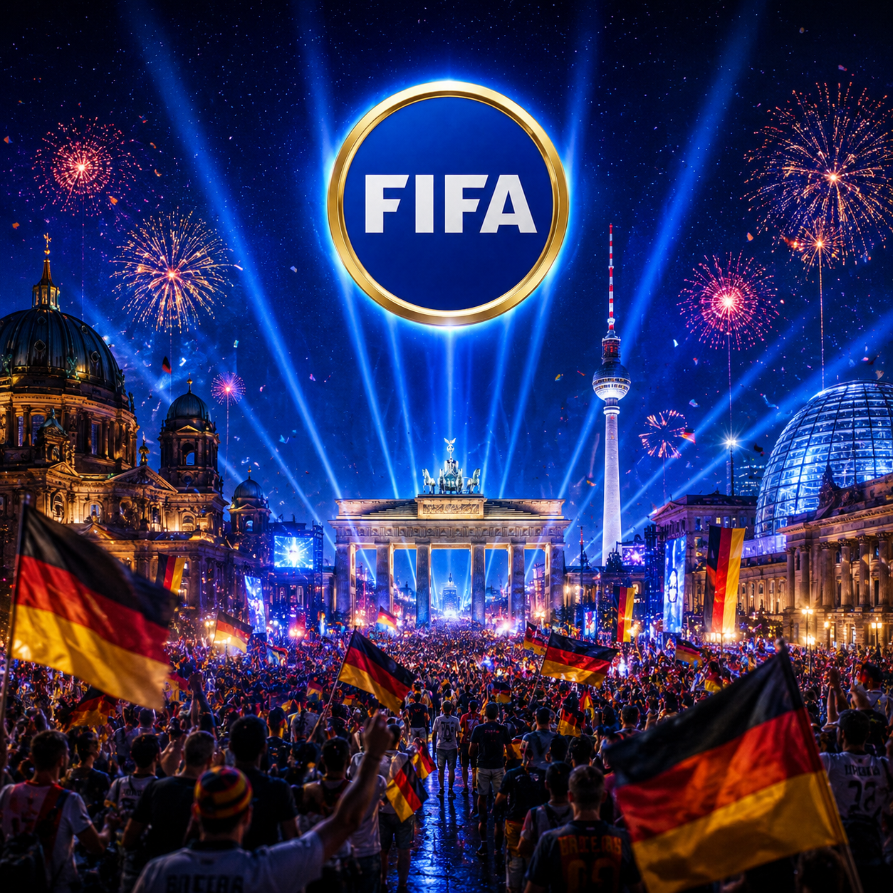 Germany fans celebrating